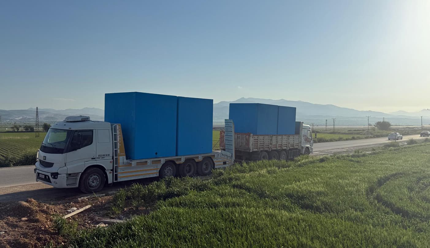 ARY Beton prefabrik su deposu sevkiyatı